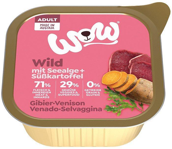 Wow | Karma Mokra Dla Psa | Schale 150G - Wow Wild - Wild mit Algen und Süßkartoffeln 150G