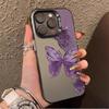Butterfly Pattern Case For IPhone 17 16 16E 14 13 12 Mini 11 15 Pro Max X XR XS 13Pro 17 Air Anti-drop Airbag Cover Funda