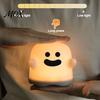 Rechargeable Bedroom Decor Ghost Night Light, Touch Control Dimmable Bedside Lamp, USB Squishy Ambient Funny Cartoon Atmosphere Lamp Light with 30-Min