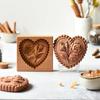 Raspberry Biscuit Fondant Carved Wooden Gingerbread Cookie Mold Shortbread Mold Cookie Cutter Molds