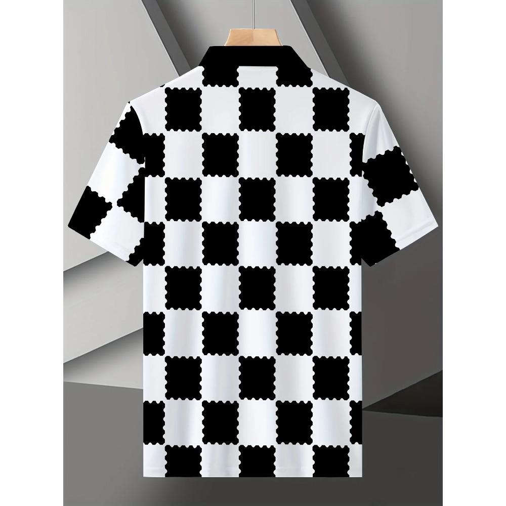 Das neue Sommer-POLO-Shirt für Herren 2026 zeichnet sich durch einen lässigen, modischen und bequemen 3D-Karomusterdruck aus