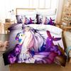 VTuber Ninomae 3D Gedrucktes Kawaii Bettbezug-Set für Jungen Schlafzimmer Einzelbett Doppelbett Queen-Size King-Size