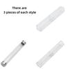 3 PCS/box Single Pen Transparent Pen Case Ballpoint Pen Protection Case Delicate Pen Plastic Packing Case Mini Pencil Case Gifts