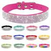 Dog Collar Crystal Glitter Rhinestone Pet Collars Zinc Alloy Buckle Collar For Small Medium Dogs Cats Chihuahua Pug Dog Collar