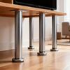 4er-Pack Edelstahl-Möbelfüße, Höhenverstellbar, Geeignet für Schränke, Sofas, Betten und Verschiedene Möbeltypen