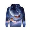 Men's Christmas Print Lined Pullover Hoodie Long Sleeve Sweatshirt