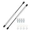 Motoforti Universal Lift Support Strut Shocks, 15"/380mm, 90lb/400N/40kg, Silver Tone, Set of 2