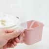 Wheat Straw Seasoning Nice Box Pepper Spice Shaker Salt Seasoning Transparent PP Kitchen Cruet Condiment Bottle Jars Storage Box for Home