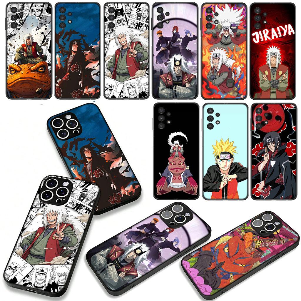 Coque de téléphone Jiraiya Naruto Uchiha Itachi pour Samsung Galaxy A36 A17 A26 A07 A35 A54 A53 A13 A33 A34 S8 S9 S20 S21 FE S10 Plus
