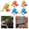 Double Hook Bundling Belt Tension Rope with Metal Buckle Secure Tie Down Straps  Luggage Lashing
