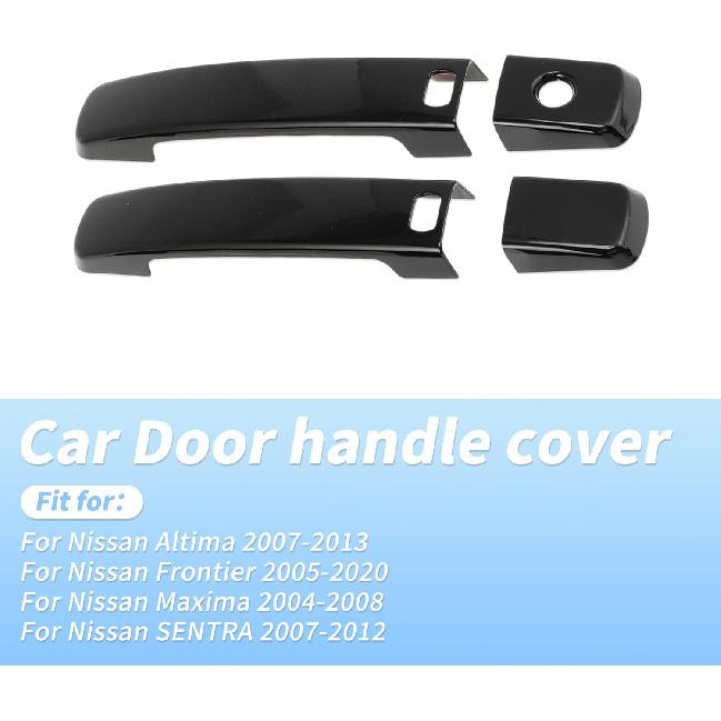 Motoforti Door Handle Cover Protector for Nissan Altima 2007-2013 for Nissan Frontier 2005-2020 for Nissan Maxima 2004-2008 Exterior Door Handle