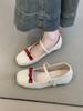 French Bow Round Head Ballet Shoes Fairy Summer Fairy Shoes Flat Gentle Evening Shoes Single Shoes