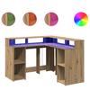 LED Desk Artisan Oak 130x130x91 Particleboard