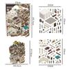 Cartoon Li Cheng Mystery Case Investigation Mini-Trouble Storage Miniature Landscape Stickers Posters Stress Relief PET Transparent Film Stickers
