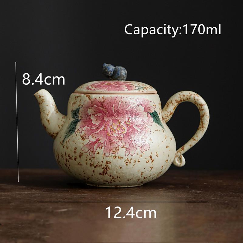

Китайский Традиционный Ручной работы Цветы Керамический Чайник Чайник Красота Чайное ситечко Чайник Дорожный Портативный Чайный набор Бытовая Посуда для чая