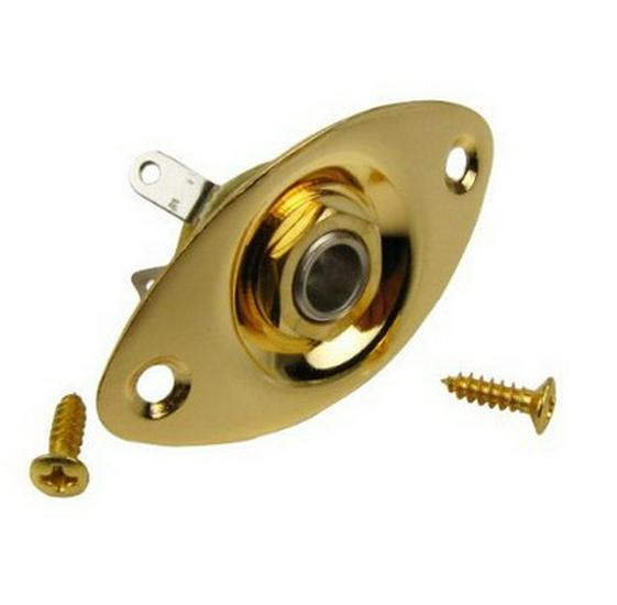 Gniazdo jack do gitary elektrycznej - Dostępne w kolorze Srebrnym, Czarnym i Złotym