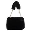 Women Faux Fur Tote Bag Casual Fuzzy Crossbody Bag Versatile Furry Satchel Bag Soft Cute Fall Winter Female Purse