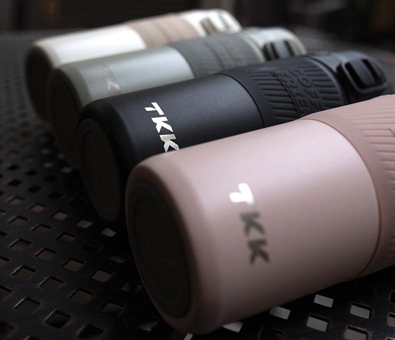 TKK Kubek Termiczny Podróżny ze Stali Nierdzewnej o Dużej Pojemności do Biura i Samochodu - Stylowy i Przenośny dla Kobiet