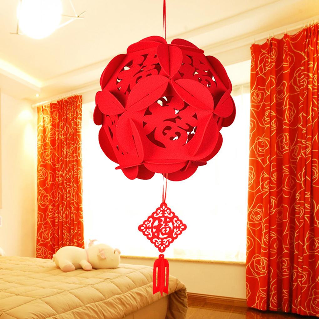 Lantern Chinese New Year Decorations Home Clear Pattern Contours Easy To Assemble Safe And Reliable