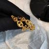 European-American Metal Style Pig Nose Chain Earrings: Women's Fashion, Versatile, Light Luxury, High-Quality Jewelry.