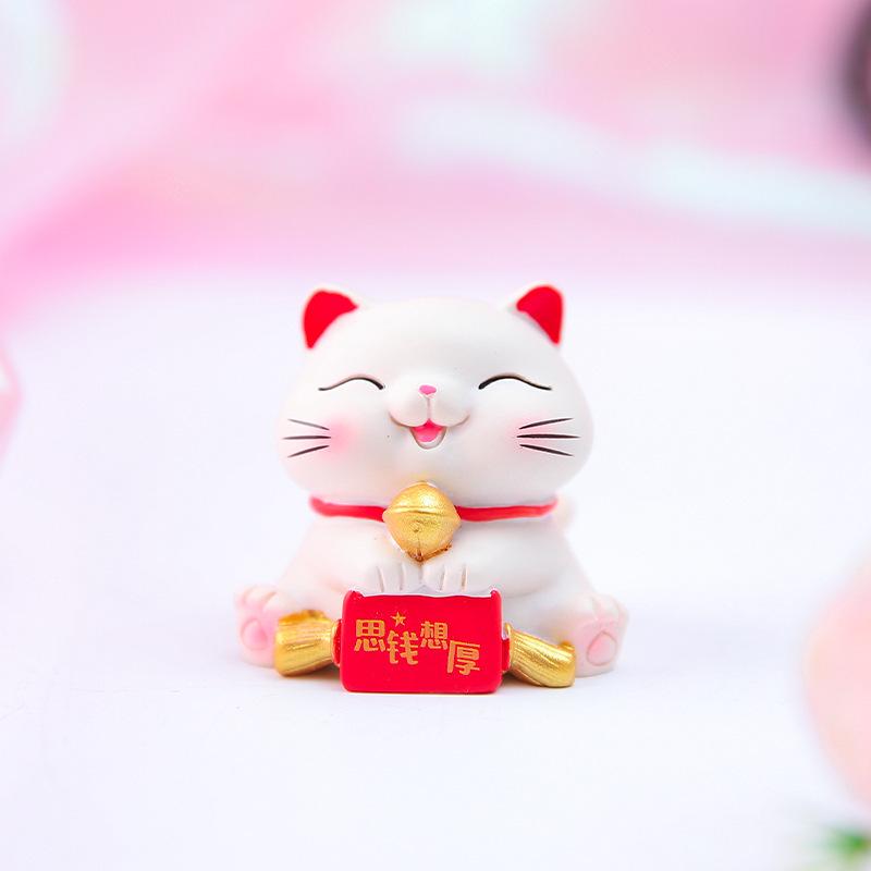 Festive Cat New Year Ornament - Creative Living Room Decoration & Entrance Craft Gift
