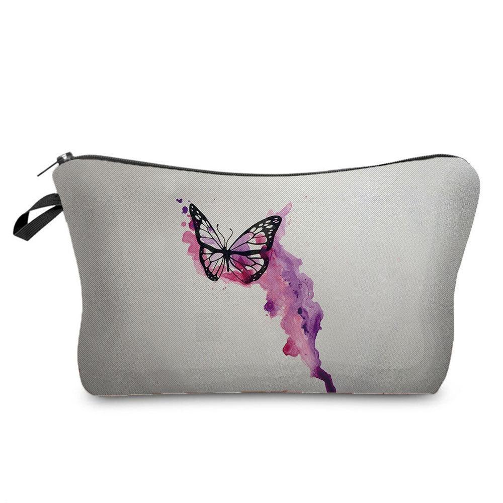 Women Flower Print Cosmetic Bag Toiletries Organize Travel Storage Case 6670