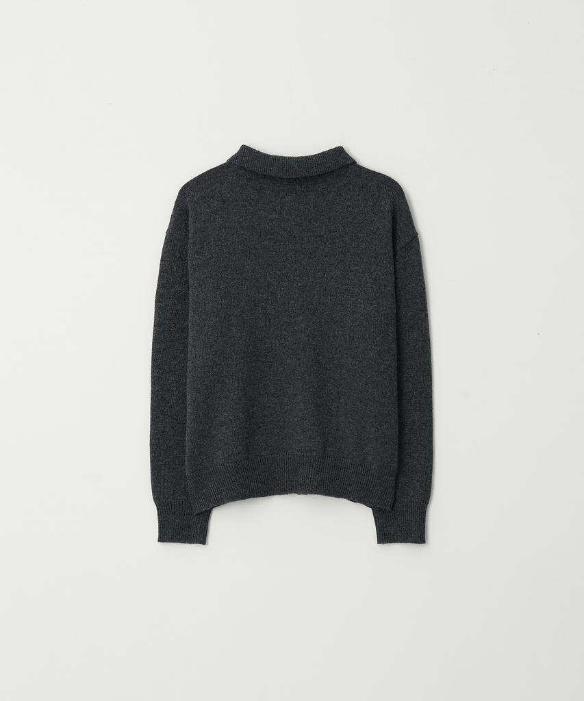 Peullojeulum Misty Collar Knit Charcoal