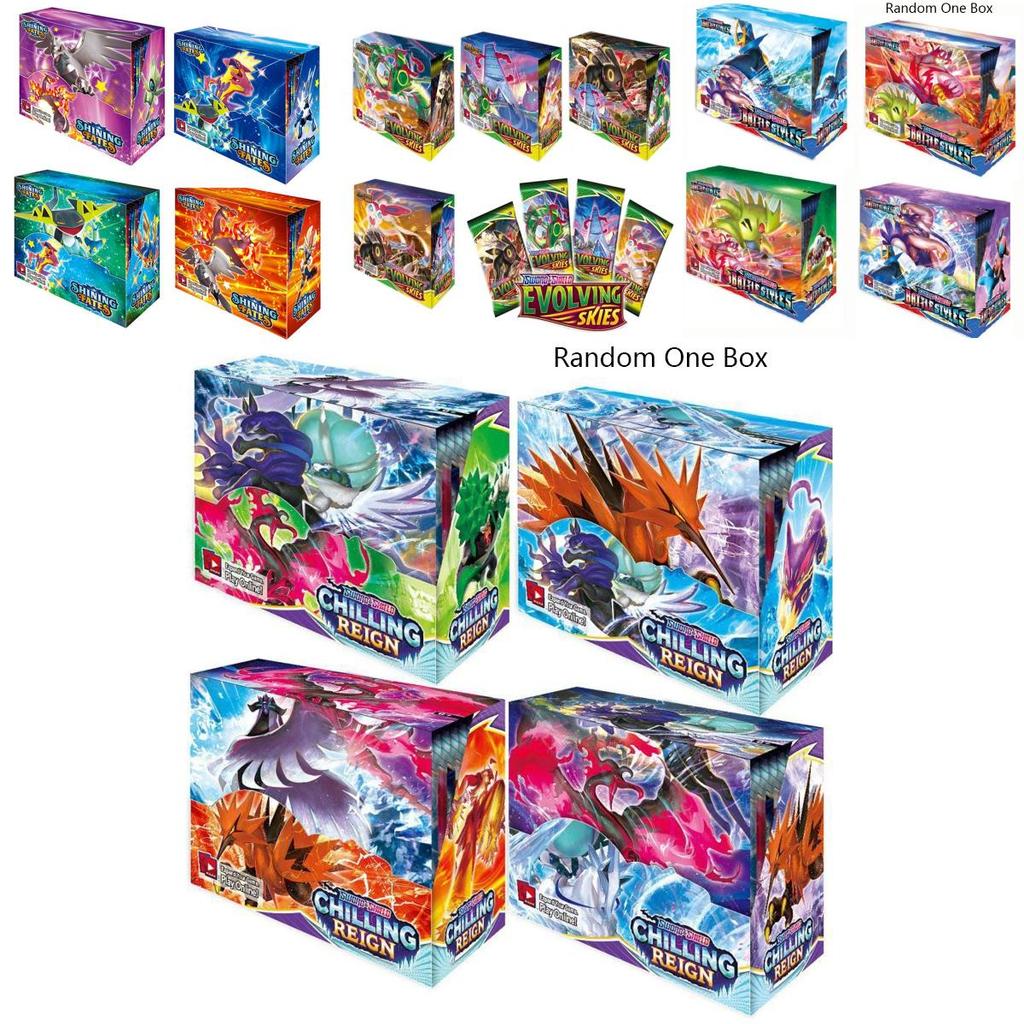 Ultimátní sbírka 360 kusů Pokémon karet s edicemi Sword Shield, Evolving Skies, Shining Fates