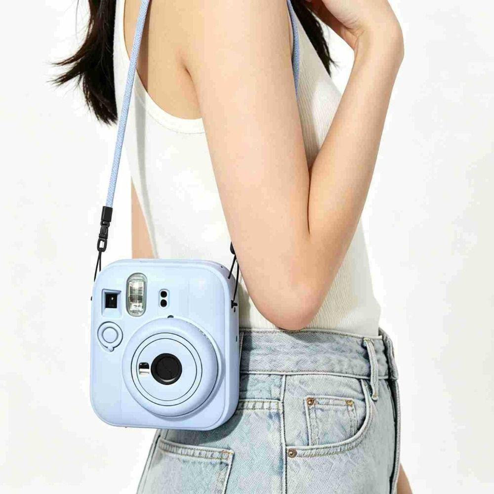 Med Rem Instantkamerafodral Silikonhölje Skyddande Omslag för Fujifilm Instax mini 13 Resa