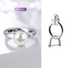 Zinc Zinc Zinc Alloy Metal Key Clip Anti-loss Fashion Ring Key Chain Pearl Ring Car Key Ring  Small Gifts
