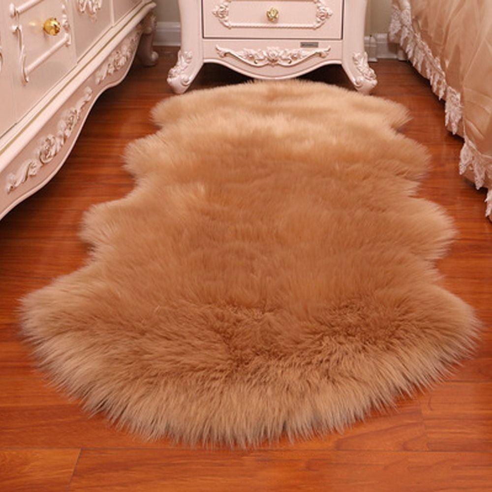 Artificial Sheepskin Long Hair Carpet Floor Wool Fluffy Soft Mat Soft Faux Fluffy Shaggy Rugs Home Decor