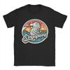 Singapur Merlion Vintage Sonnenuntergang Künstlerisch Retro Baumwolle T-Shirt Für Paar Sommer Fantastische T-Shirts Rundhals Trendig Coole T-Shirts