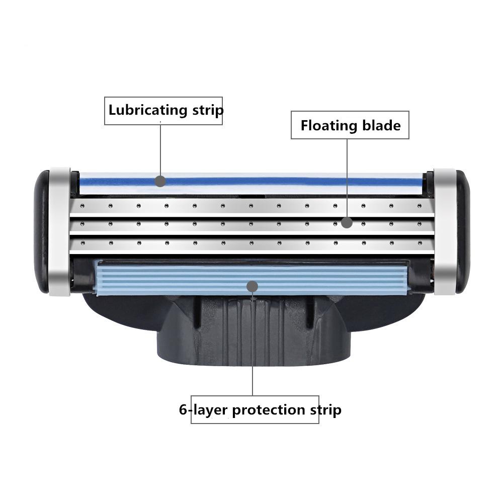 Useful 1pcs 3 Layer Razor Blades for Men Gile Shaver Blades Beauty Proglide Shaving Blades