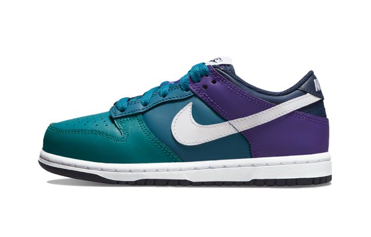 

Nike Dunk Vintage Low top Skateboard Shoes Blue Purple Children Aged 3 7 Years Old DH9756-300 28