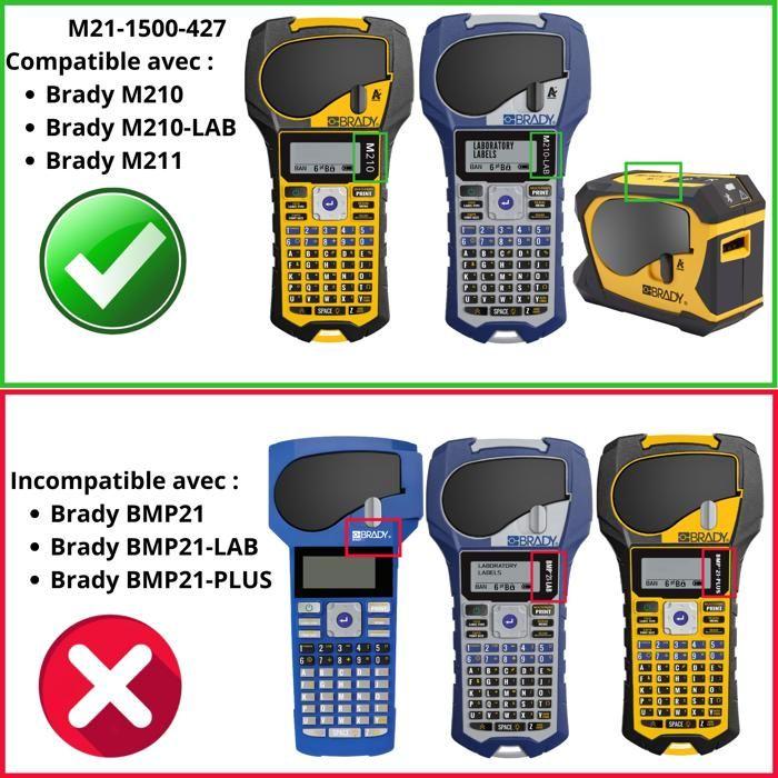 Bandă pentru etichetator - Phonillico® - M21-1500-427 - Vinil - 38,1mm - 4,27m