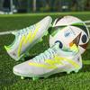 Men Football Boots Long Spikes High Ankle Soccer Shoes AG Kids Outdoor Grass Cleats Soccer Boots Training Sport Football Shoes