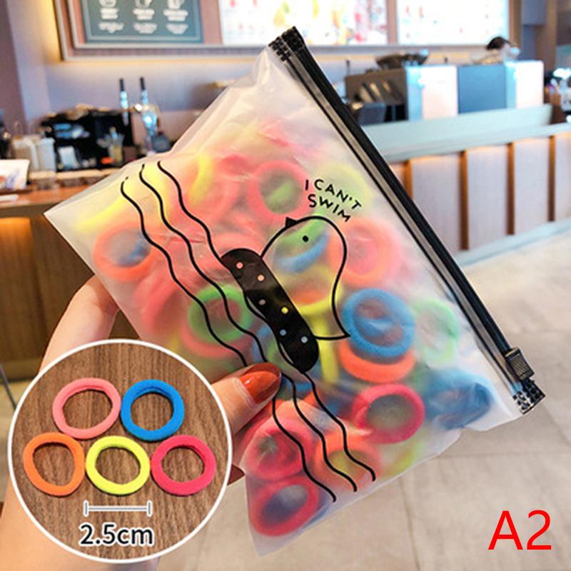 

50 шт./компл. цветные эластичные резинки для волос, держатели для хвостиков, аксессуары для волос для девочек