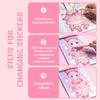 Princess Dress Up Sticker Book Diy Girly Wardrobe Sticker Sheets For Girls Party Favor Gifts Handbooks Waterproof Stickers