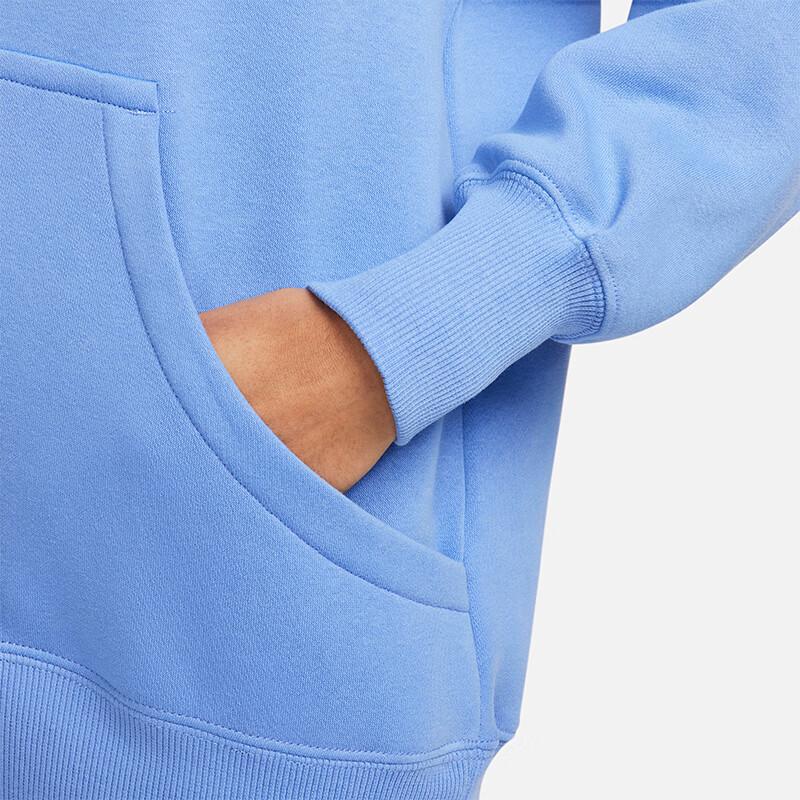 Nike Phoenix Fleece Solid Color Hooded Casual Fleece Long Sleeve Sweatshirt Women sweatshirt Polar-Blue DQ5861-450
