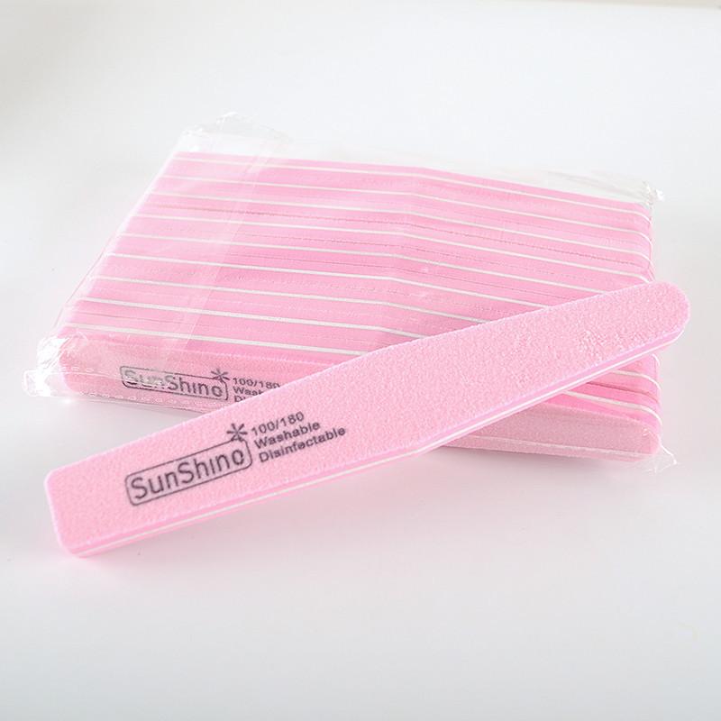 

10 шт. Професійні пилки для нігтів Буфер для нігтів 100/180 зернистість Шліфування Полірування Шліфування Манікюр Інструменти для нігтів