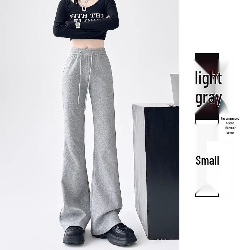 

Женские спортивные брюки микроклеш с высокой талией, утягивающие, на кулиске - Повседневные, с эффектом подтяжки бедер, для миниатюрных, весенний дизайн L (111-120 lbs)