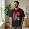 Unisex TShirt VHS Tape The Future Is Here Funny 100 Cotton Tees Short Sleeve Video Worn Out T Shirts Merchandise Graphic Printed