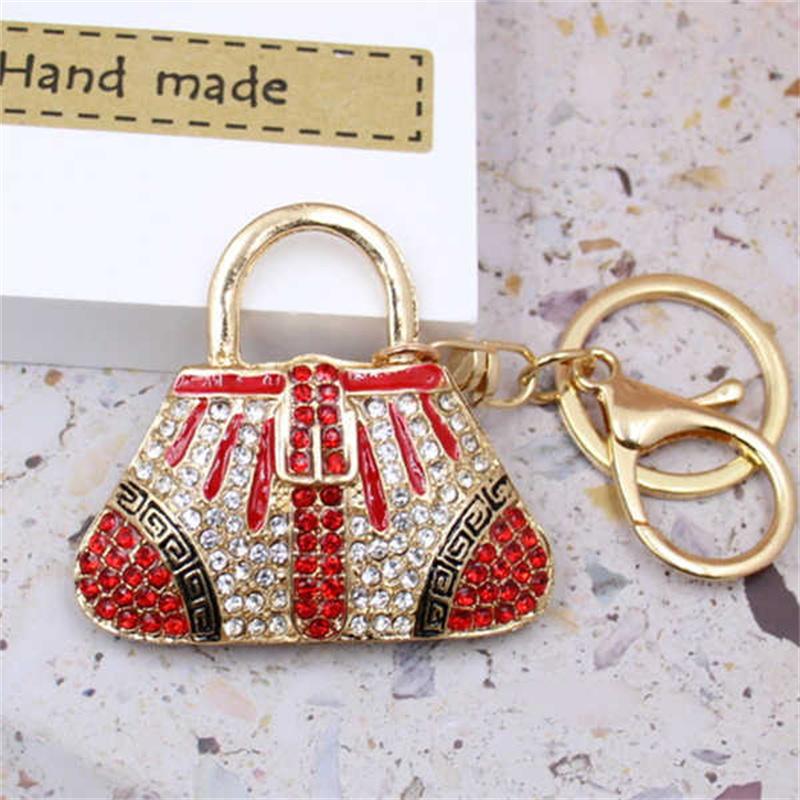 Fashion Cute Crystal Women Rhinestone Bag Lady Wedding Jewelry Trinket Car Girl Gift Bag Charm