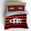 Red-black stripes, "CRF" emblem. Bedding sets Duvet cover sets Duvet covers Pillowcases(1 * Duvet Cover 2 * Pillowcases without duvet insert)