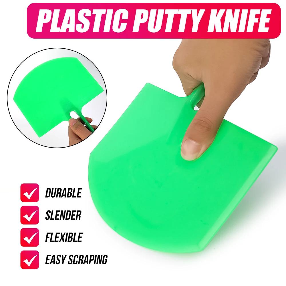 2/1Pcs Curved Bucket Scoop Putty Knife Plaster Trowel Paint Scrapers Brushes Scraping Decals Patch Construction Applicator Board