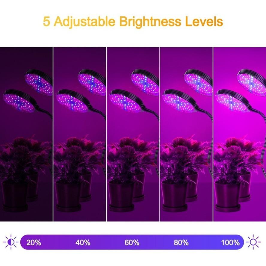 LED Full Spectrum Phytolamps USB Grow Light with Timer Control Desktop Clip Phyto Lamps for Plants Seedling Flowers Grow Box