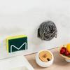 Stainless Steel Sink Sponges Holder Self Adhesive Rustproof Sink Sponges Racks Wall Mounted Space Saving Sponges Storage Holder