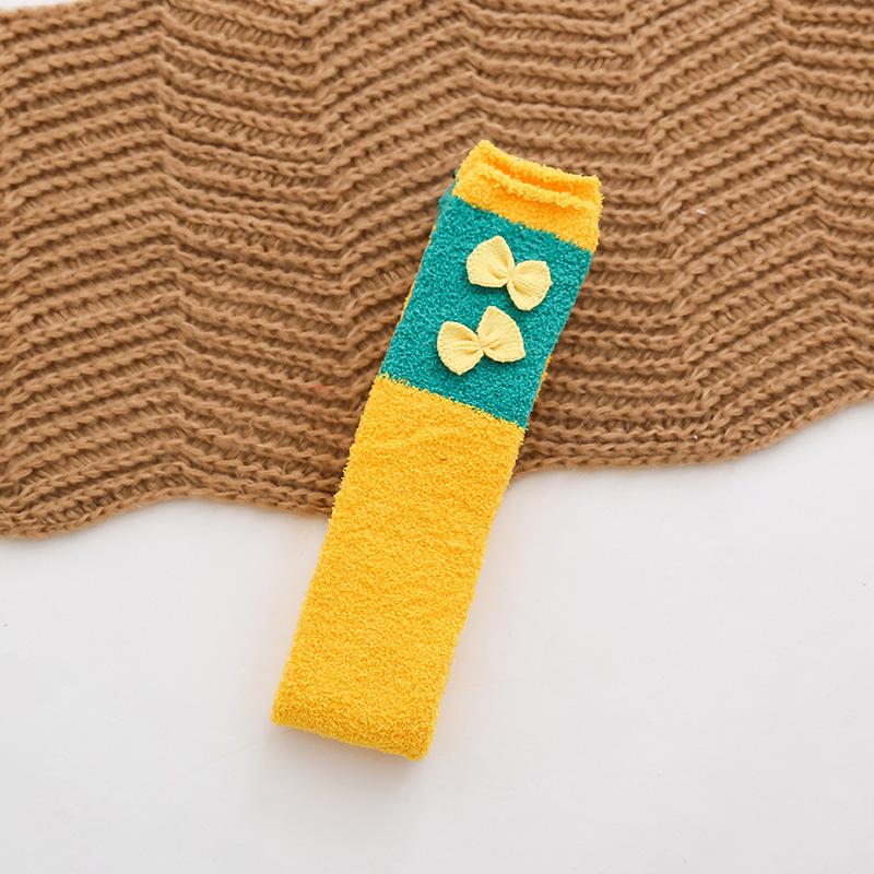 Socks Women'S Japanese Cartoon Animation Women'S Sleep Socks Coral Fleece Socks Thickened Warm Knee Socks Christmas Socks Wholesale