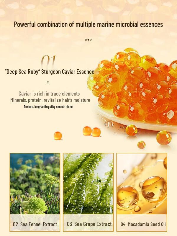 BaWang Cudowna Maska do Włosów z Kawiorem