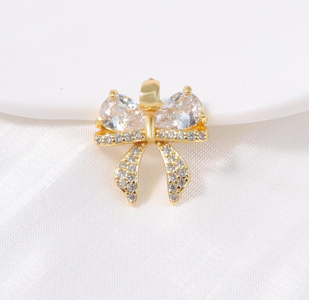 Retro Bow Pendant: Fashionable DIY Necklace & Bracelet Jewelry Accessories